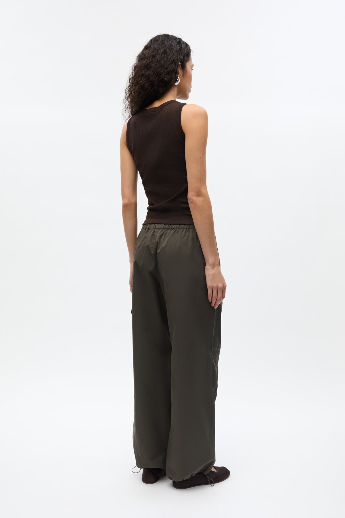 Volvi Top, Brun m. Broderi