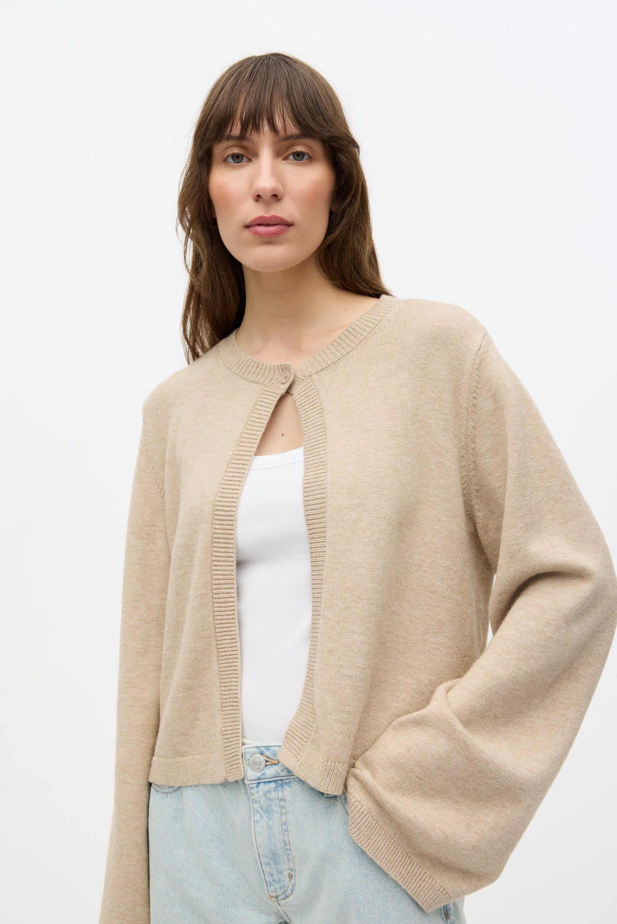 Jade Cardigan, Brindle Melange