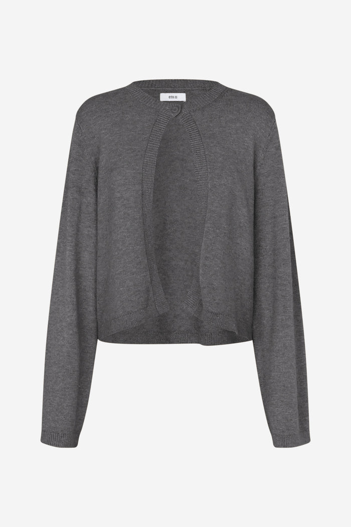 Jade Cardigan, Dark Grey Melange