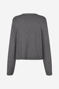 Jade Cardigan, Dark Grey Melange