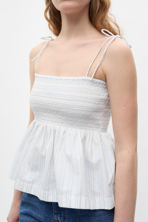 Romina Top, Blue Stripe